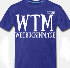 Blue short sleeve “WTM” Shirt
